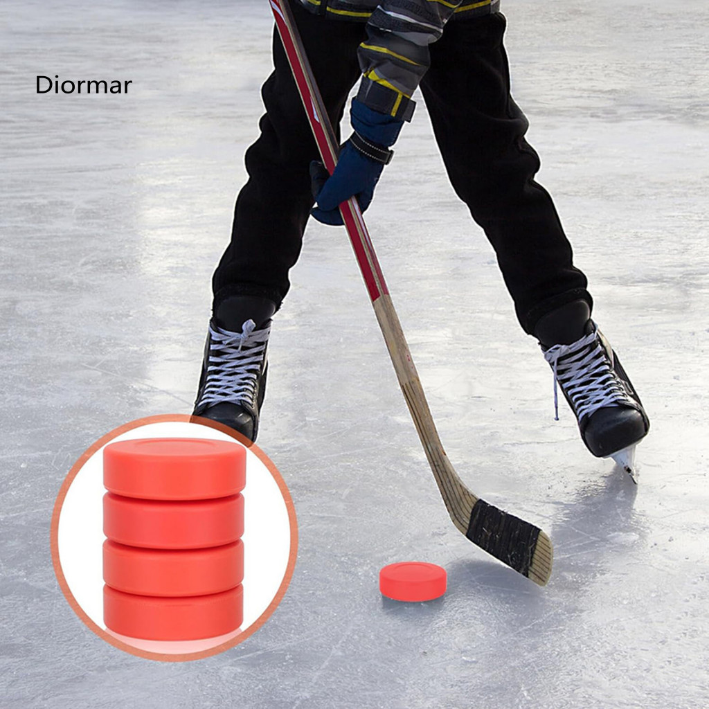 Hockey Training Equipment 1/2/4 Pcs Ice Puck Set for Practice Black Matte Standard Indoor Pucks Durable Sports for Kids