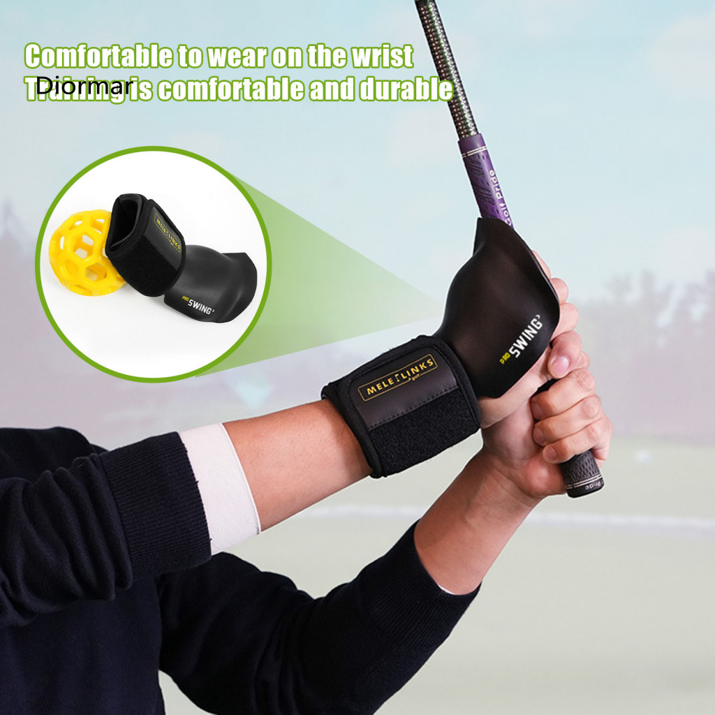 Golf Swing Aid Set Wrist Angle Corrector with Wristband Hollow Ball Trainer Arm Posture Practice Tool for Beginners Impr