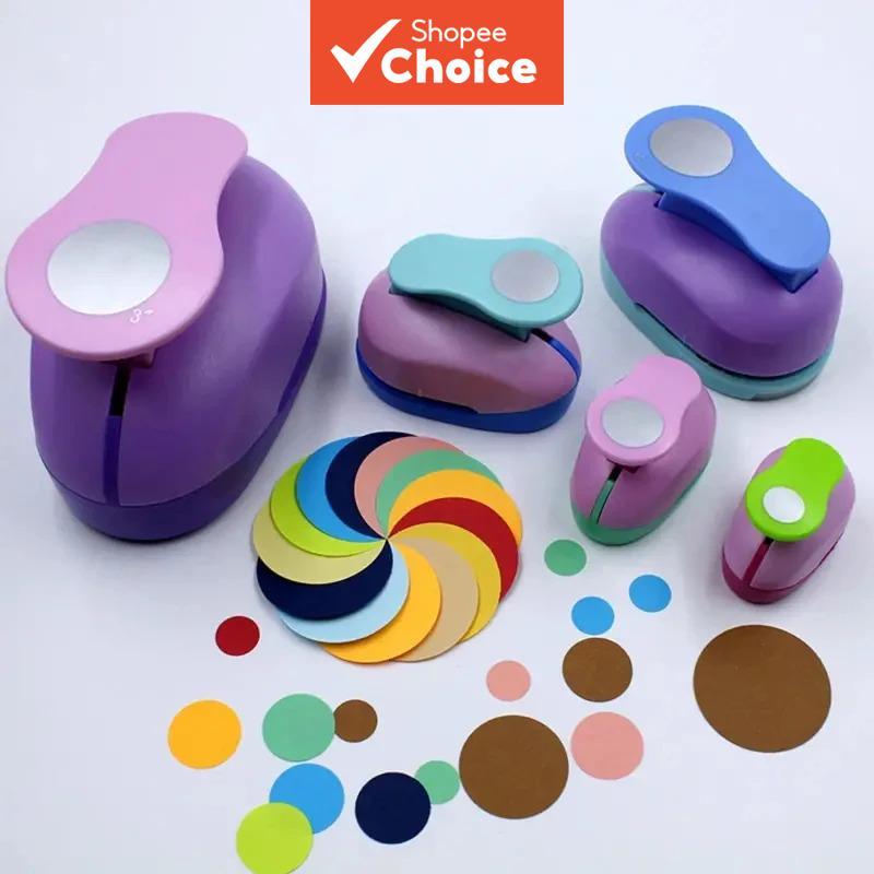 Conjunto De Perfurador De Gravação DIY Cortador De Círculo De Cor Aleatória Para Scrapbooking Artesanato Em Papel Fabric