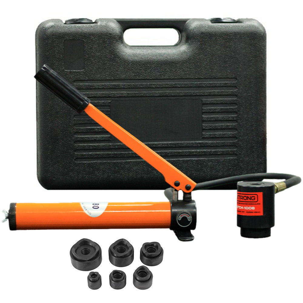 Furador de Chapas Hidráulico 8 Toneladas para Chapas até 3mm Xtrong XFCH-1008