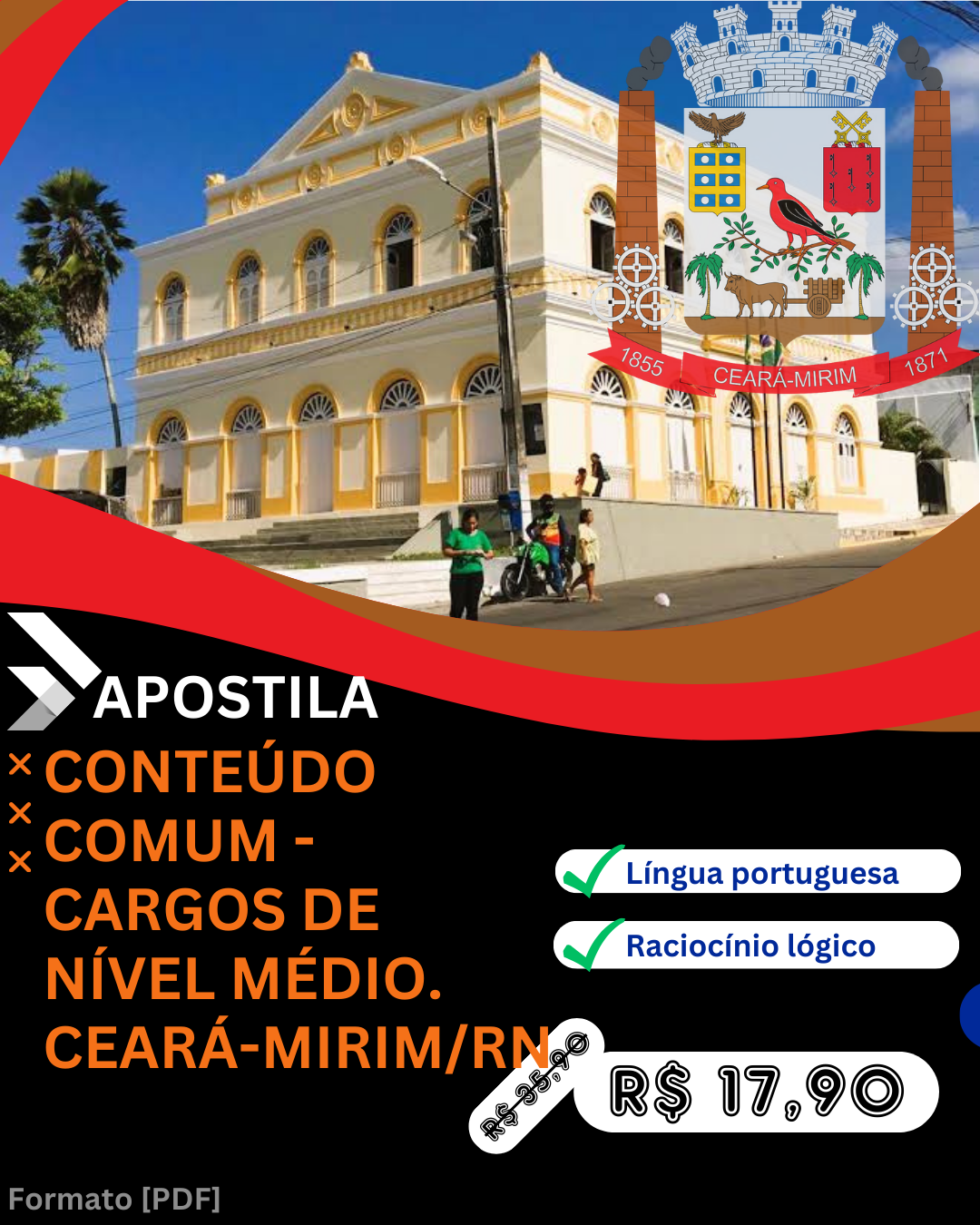 Apostila conteúdo comum aos cargos de nível médio Ceará-Mirim - RN