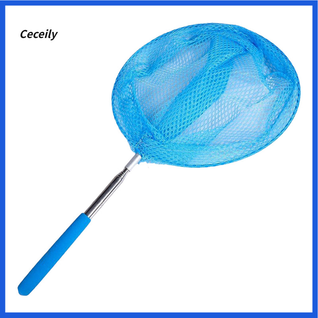 Anti-slip Handle Landing Net Kids Telescopic Fishing 5-section Retractable Stainless Steel Pole Lightweight Outdoor Butt