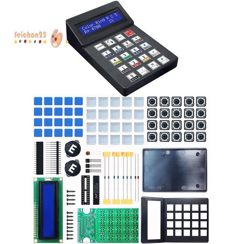 [Rápido F] 7 Bits LCD1602 Display Desktop Calculadora Kit De Projeto De Solda DIY Hobbyist Electronics