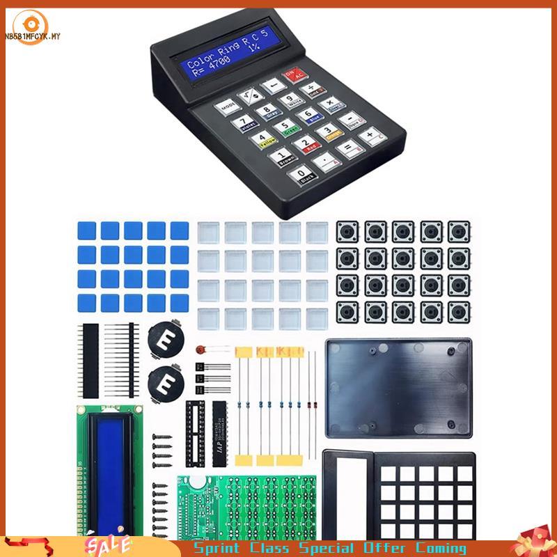 [Best seller] 7 Bits LCD1602 Display Desktop Calculadora Kit De Projeto De Solda DIY Hobbyist Electronics