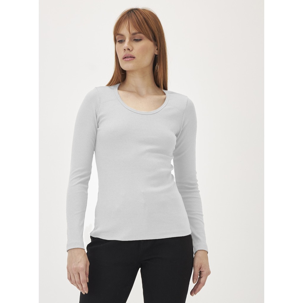 Blusa Manga Longa Lisa em Ribana KB334-C1