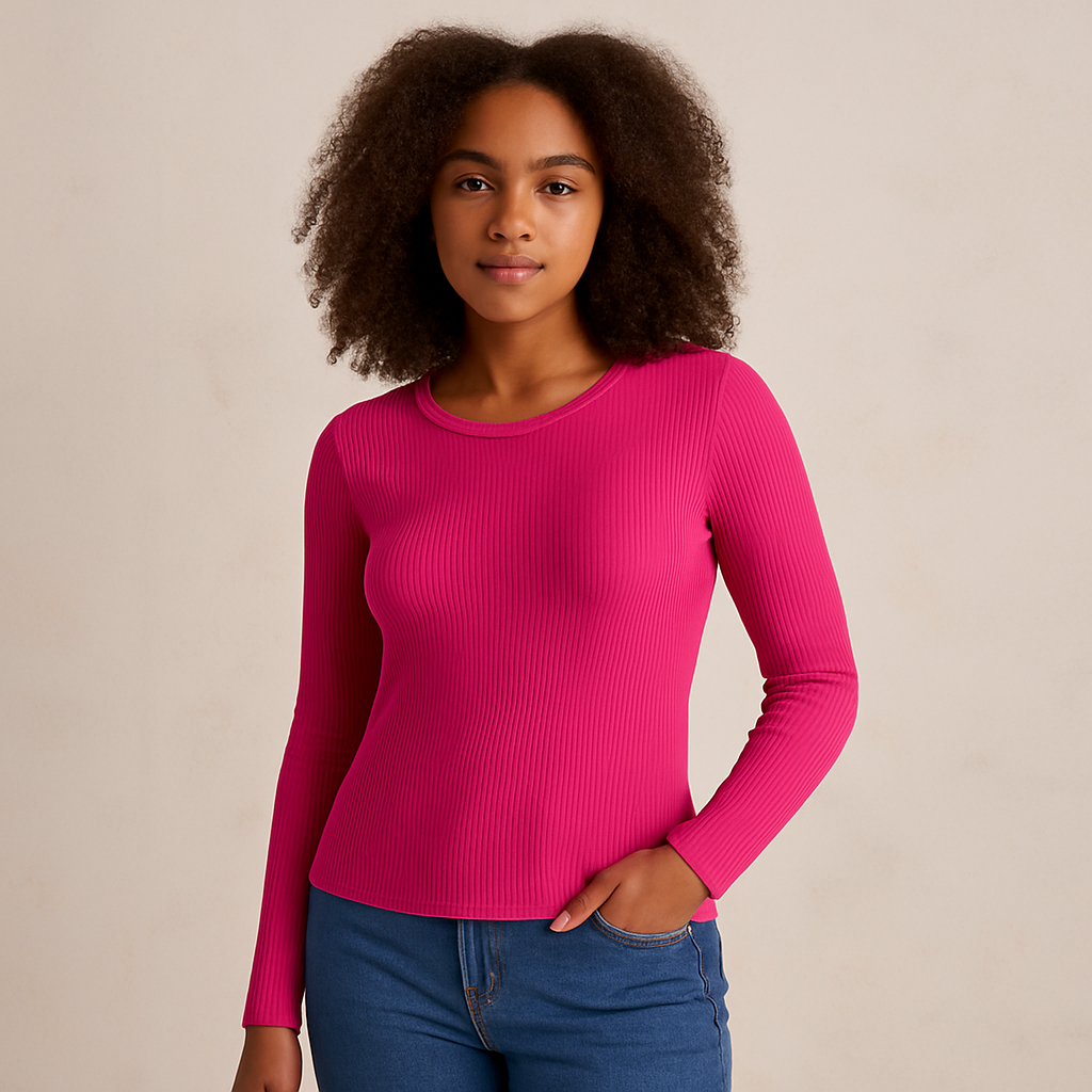 Blusa Feminina manga longa Ribana Sublime KO3237-C2