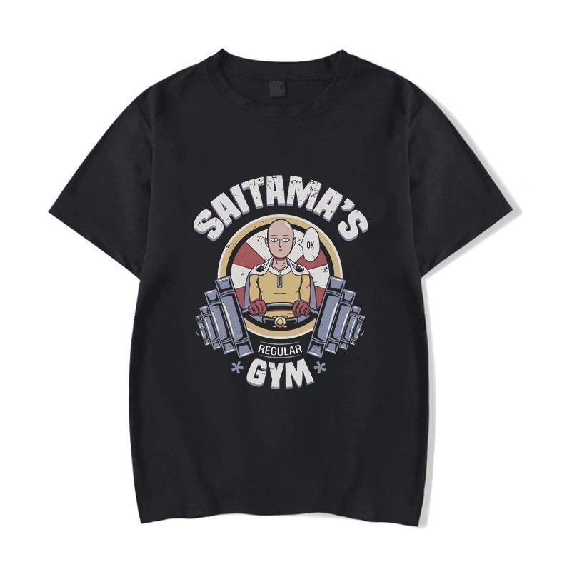 Camiseta Unissex Algodão Anime One Punch Man Saitama Gym envio imediato