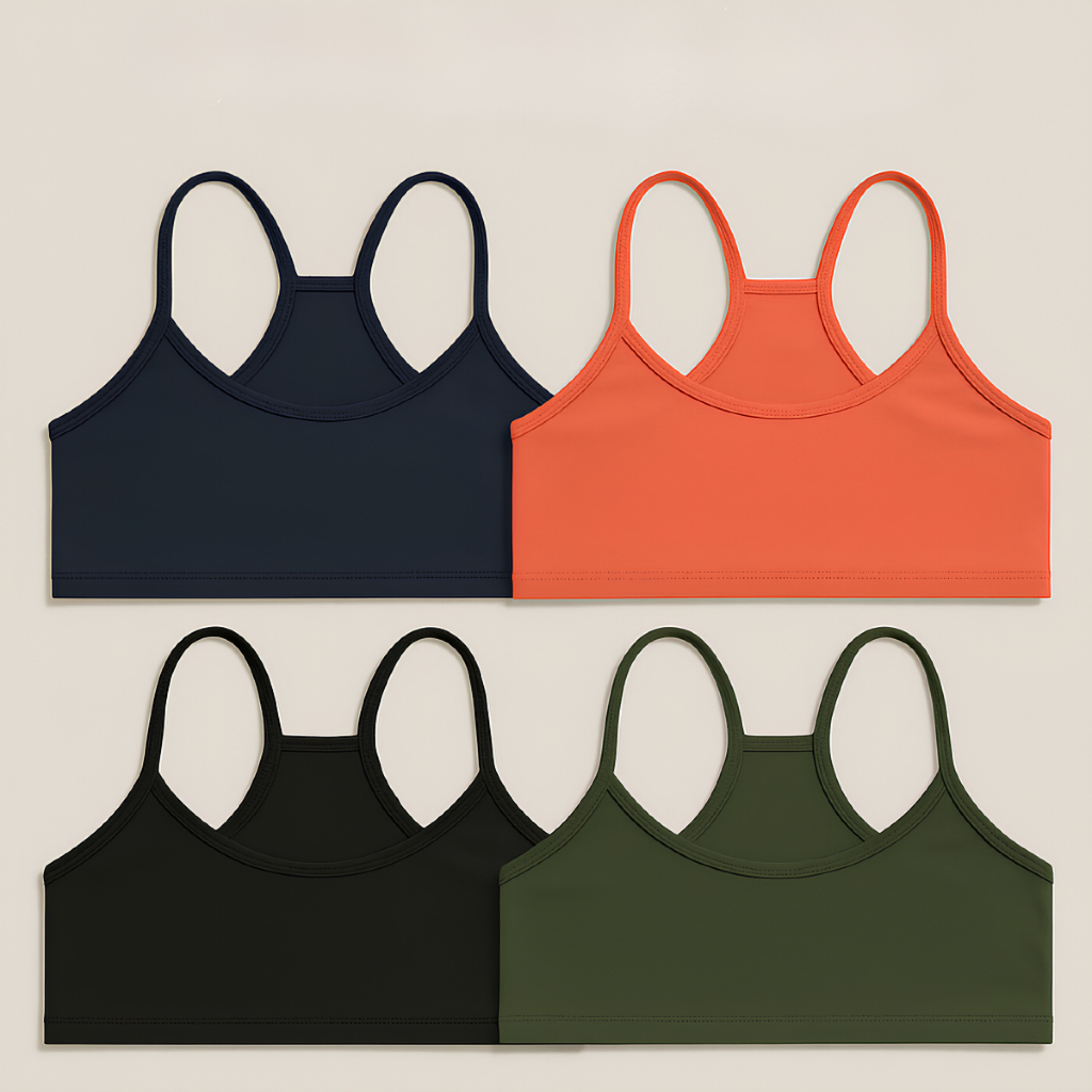 Kit Top Nadador Power Training Costas Reforçada Alça Fina