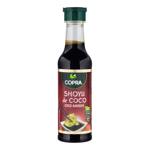 Molho Shoyu De Coco Aminos Copra Sem Glúten Em Frasco 150Ml