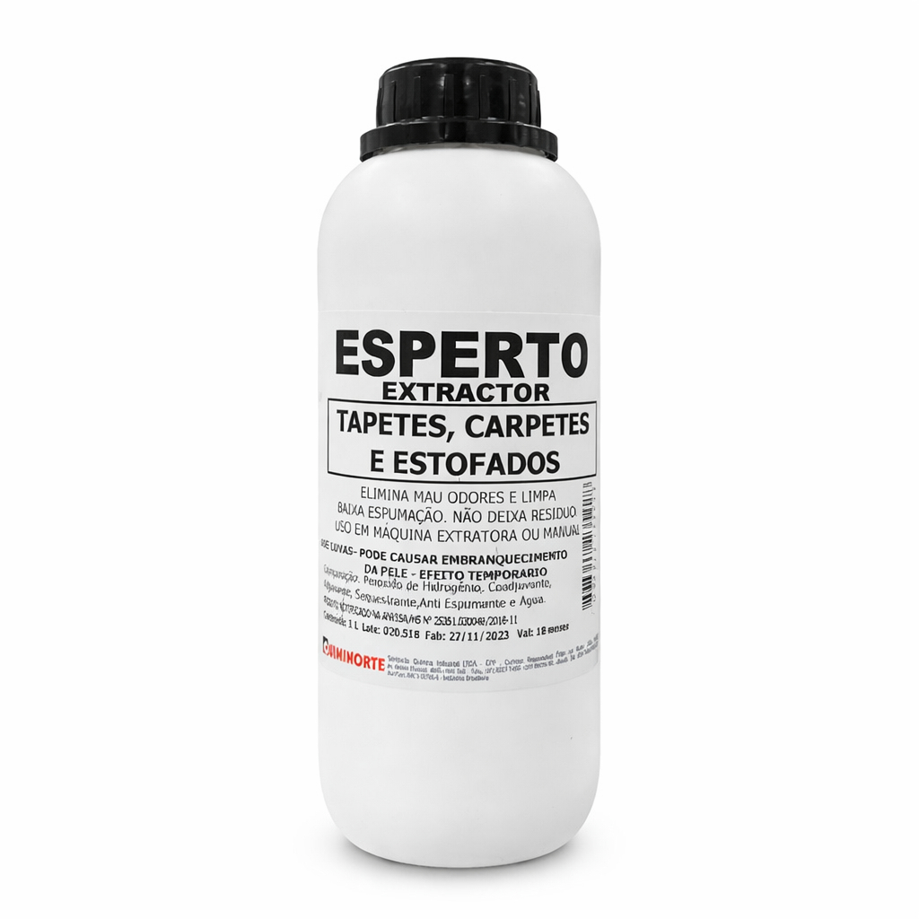 Extractor Quiminorte Esperto Limpador para Estofados, Tapetes, Carpetes, Colchões Frasco 1 Litro