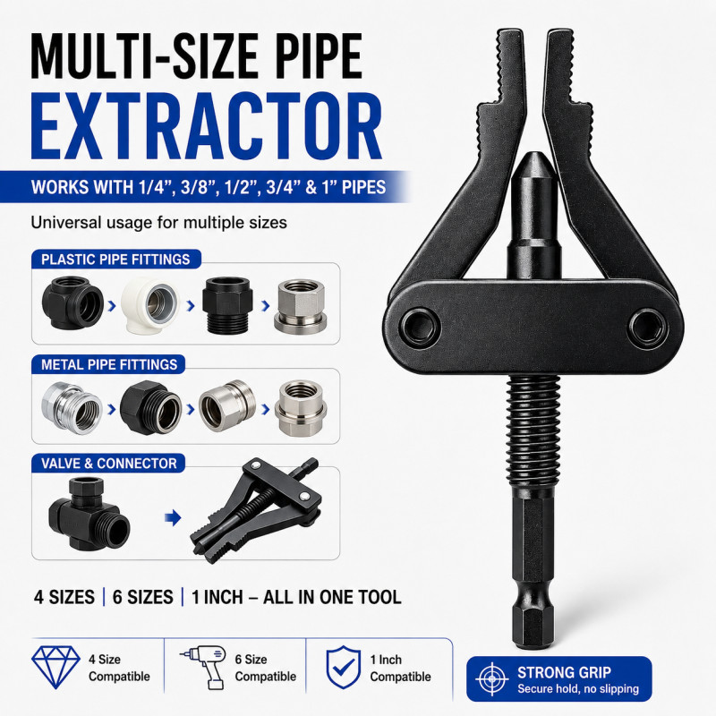 Extractor de parafuso de tubulação quebrado com removente de rosca reversa de Hex Shank Inch para válvula de torneira