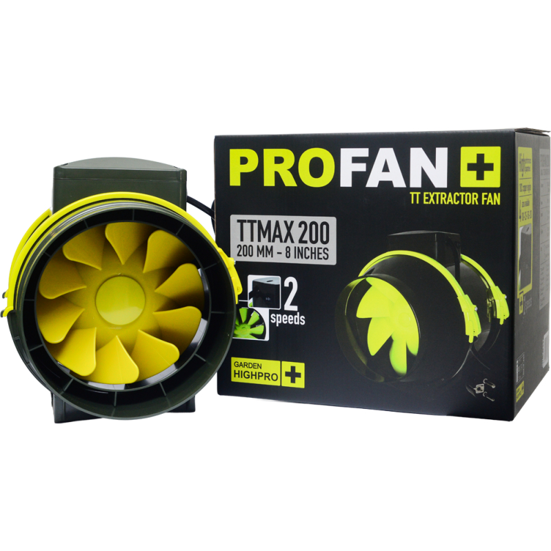 Exaustor Profan TTmax Extractor Fan Axial 200mm 78W/98W GARDEN HIGHPRO