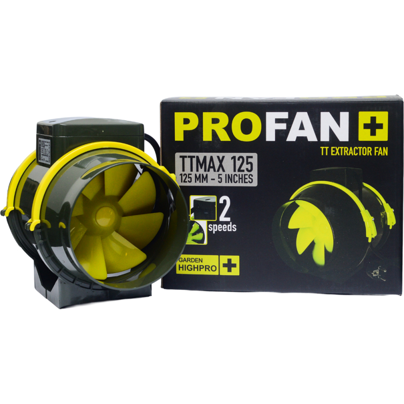 Exaustor Profan TTmax Extractor Fan Axial 125mm 23W/37W GARDEN HIGHPRO
