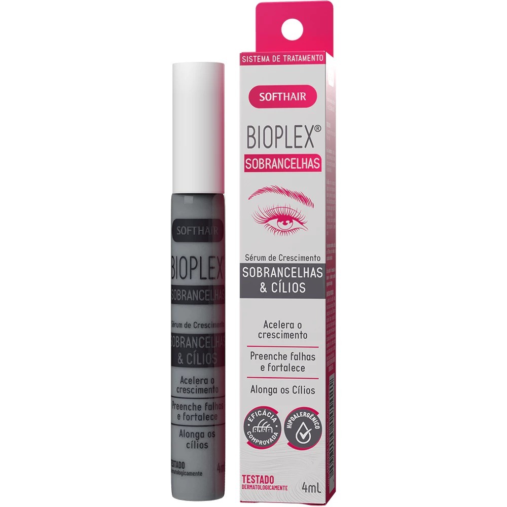 Sérum de Crescimento e de Combater a Queda da Sobrancelha e Cílios Bioplex Soft Hair 4ml