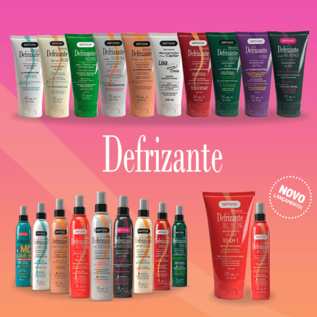 Mousse Defrizante Soft Hair Ação Antifrizz e Antioxidante | Todos Tipos de Cabelos