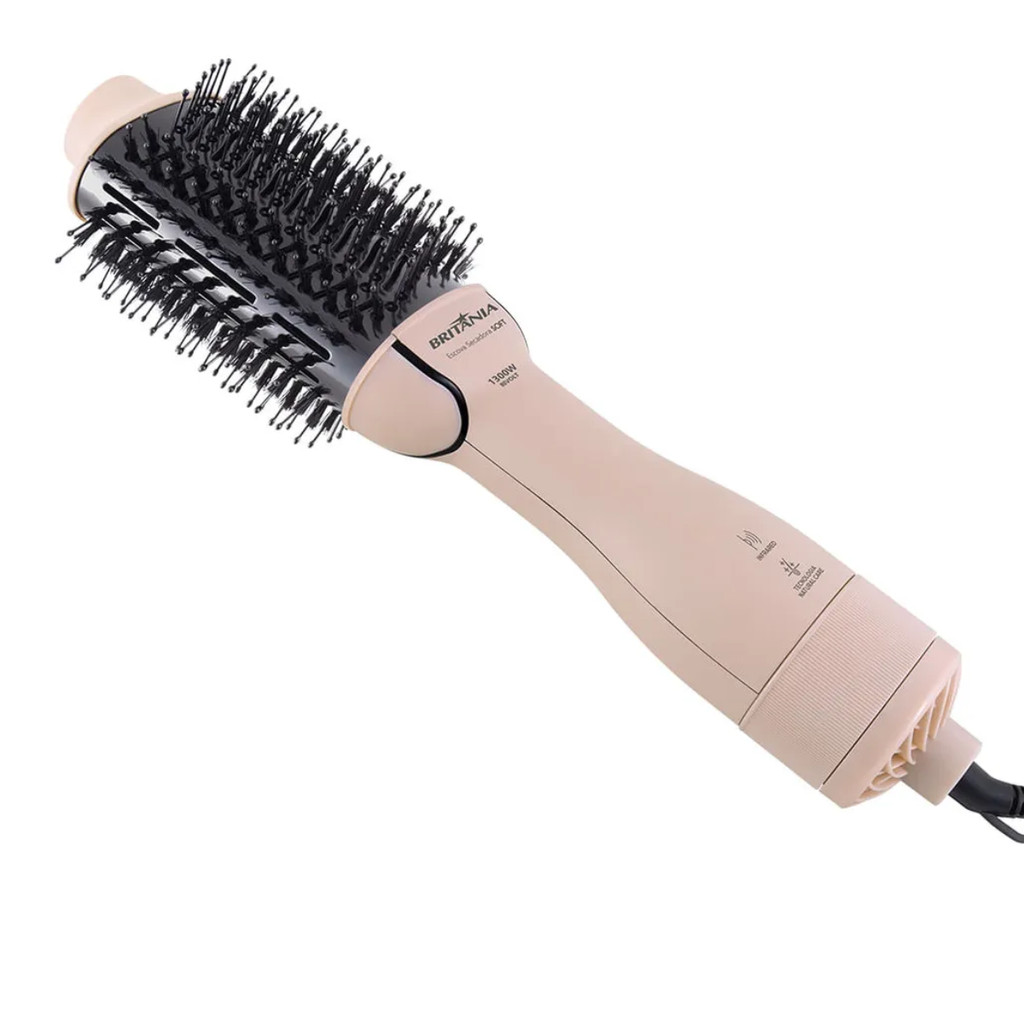 Escova Secadora de Cabelos Britânia Bec07r Soft 4 Em 1 1300w