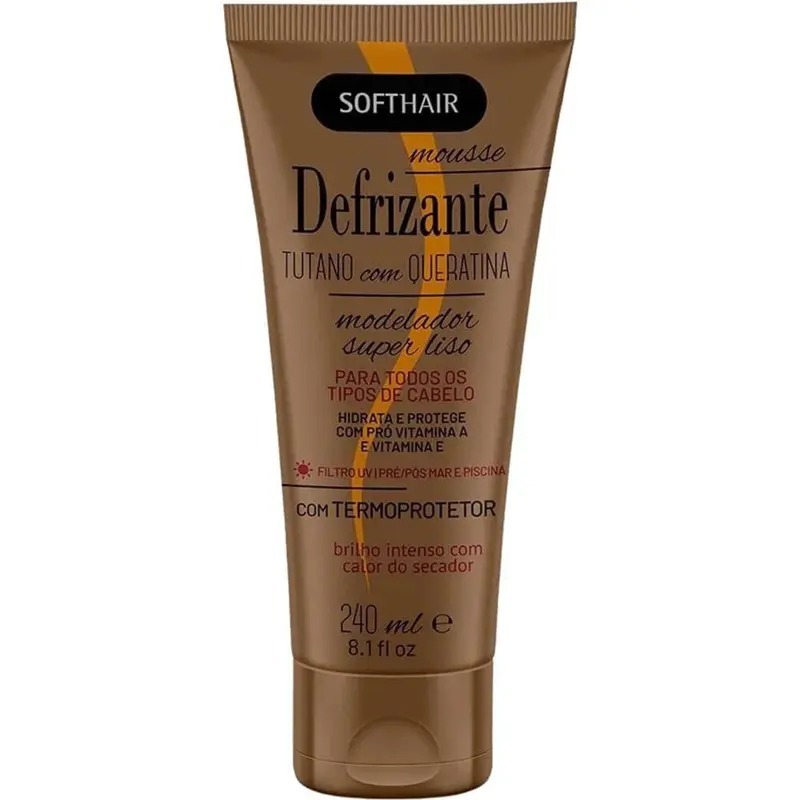 Mousse Defrizante Soft Hair Tutano Com Queratina 240ml