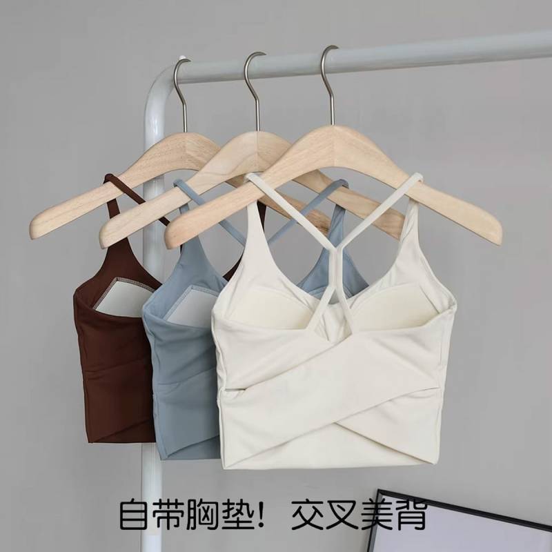 Yoga Underwear Women's Outer Wear One-Piece Cross Back Pilates Workout Clothes Vest Running Training Sports Suit DRig