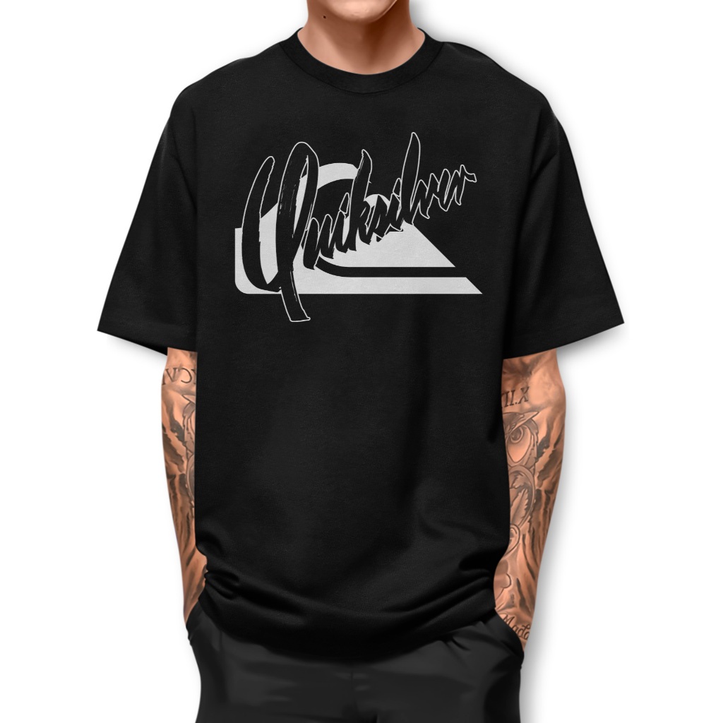 Camiseta QUICK PIMAMIDE Camisa estilo casual Manga Curta fio 30.1