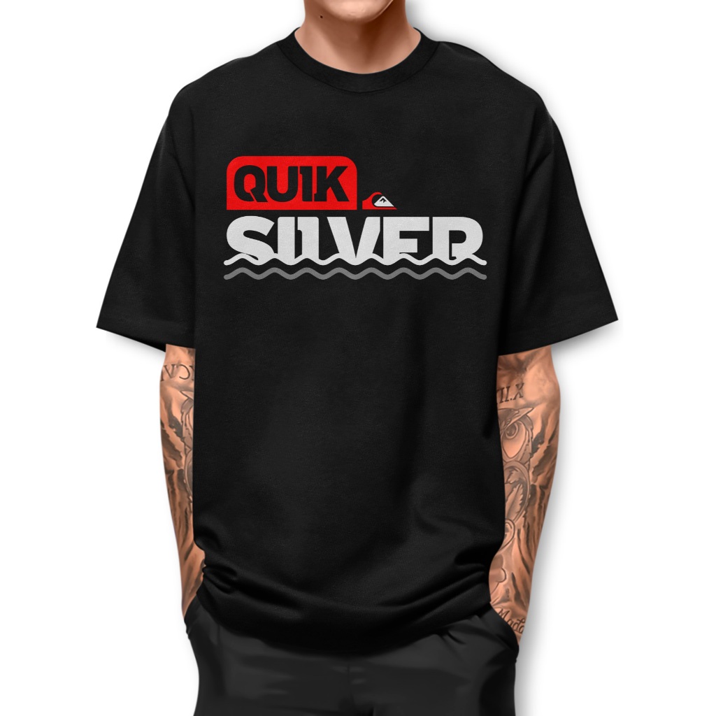 Camiseta QUICK WAVE Camisa estilo casual Manga Curta fio 30.1