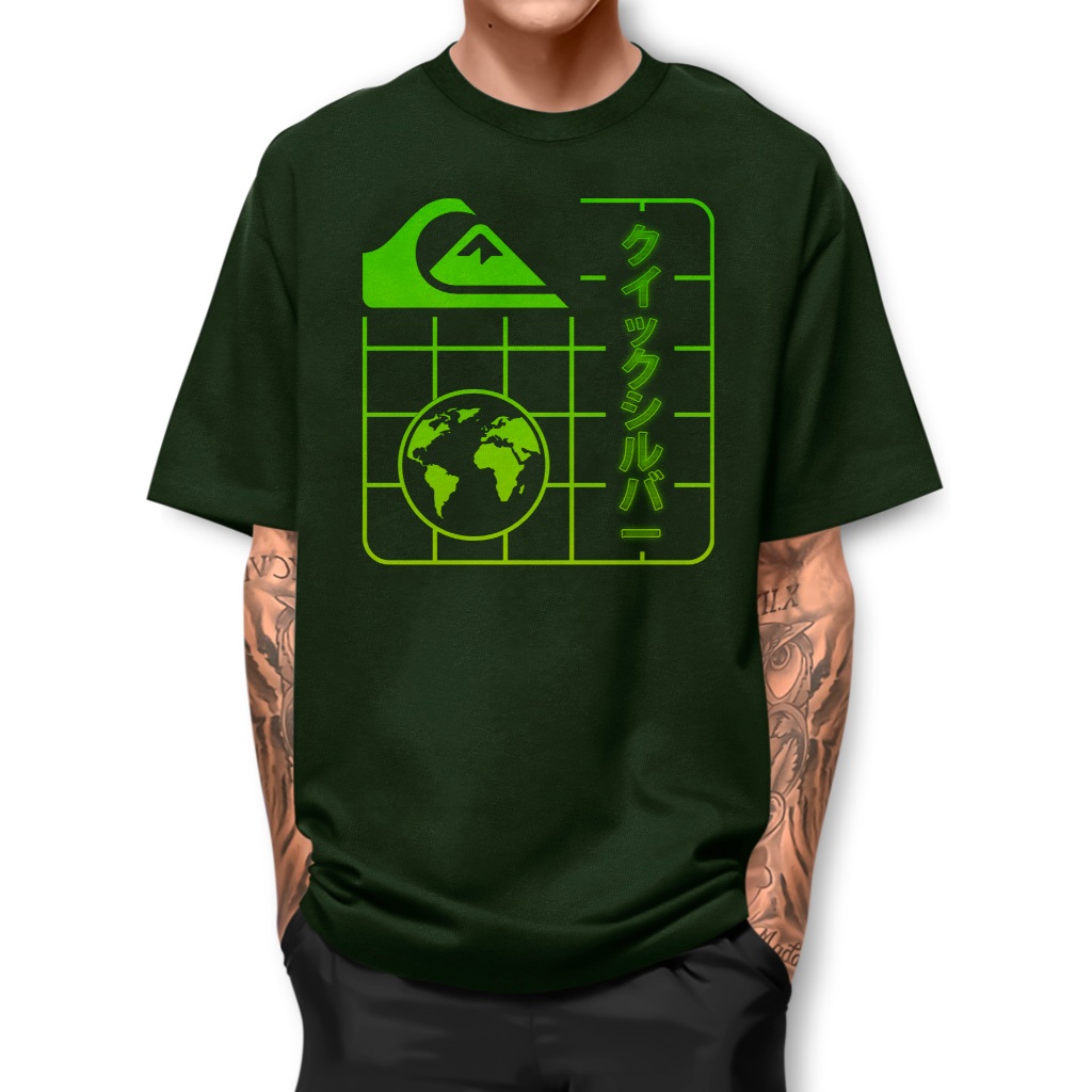 Camiseta QUICK JAPÃO NEON Camisa algodão Street Style Estampada BCR02
