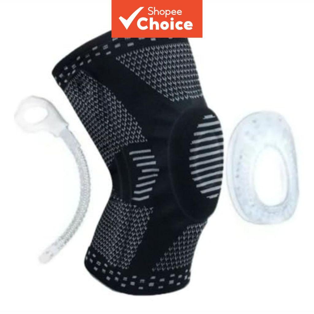 Joelheira de Neoprene Premium em Borracha Ajustável, Manguito de Compressão de Alto Impacto para Crossfit e Levantamento