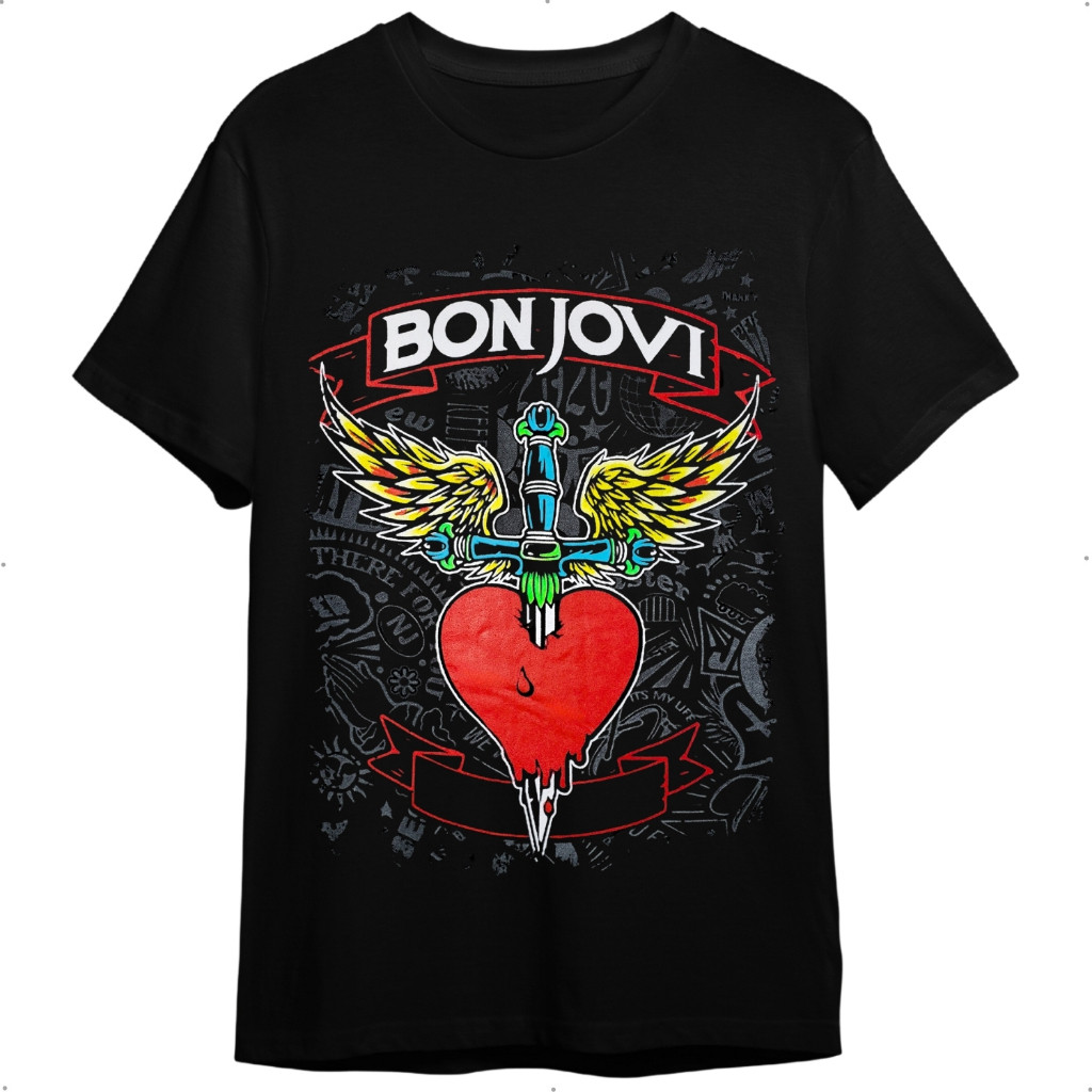 Camiseta Bon Jovi Greatest Hits The Ultimate Collection Preta Banda De Rock Promoção