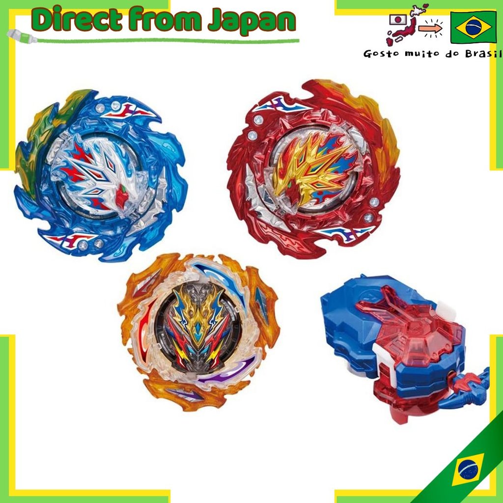 【direto do Japão】 Conjunto Beyblade Burst Ultimate Combination DX