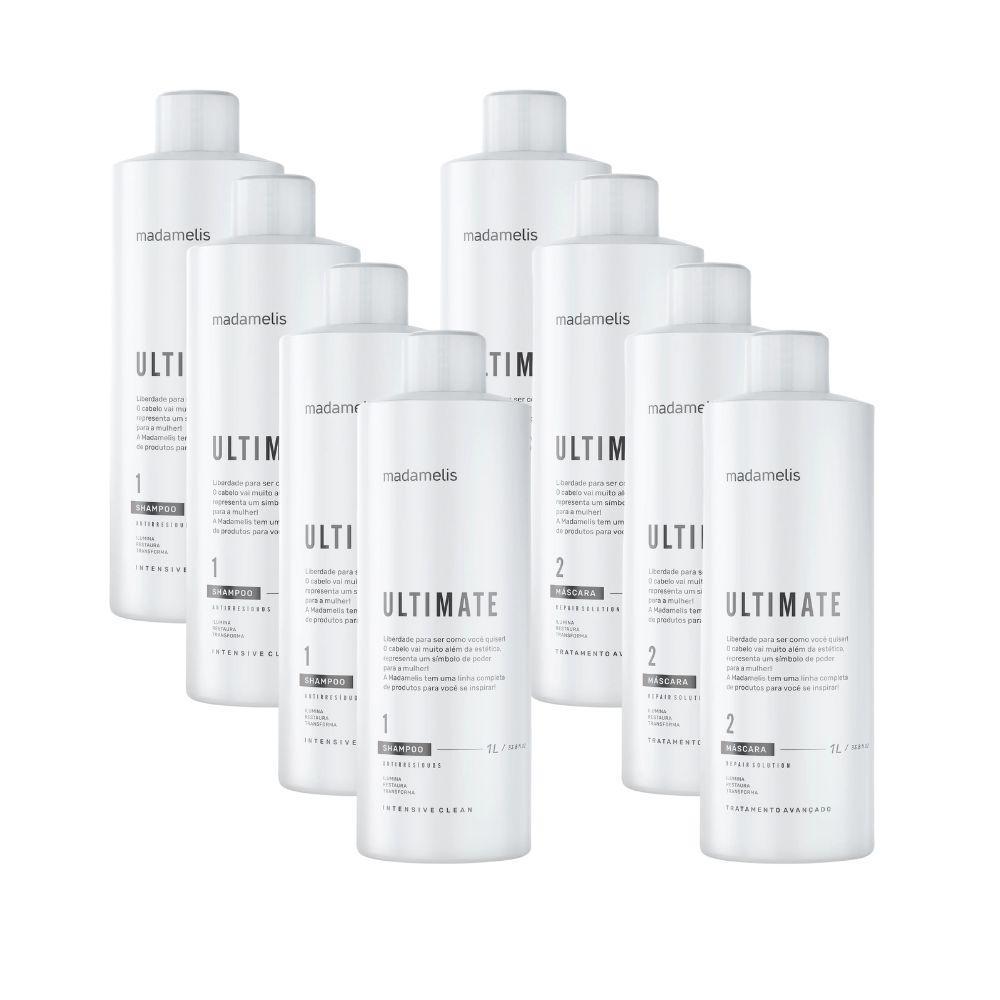 Madamelis Ultimate Escova Progressiva 4 Kits de (2 x 1 Litro)