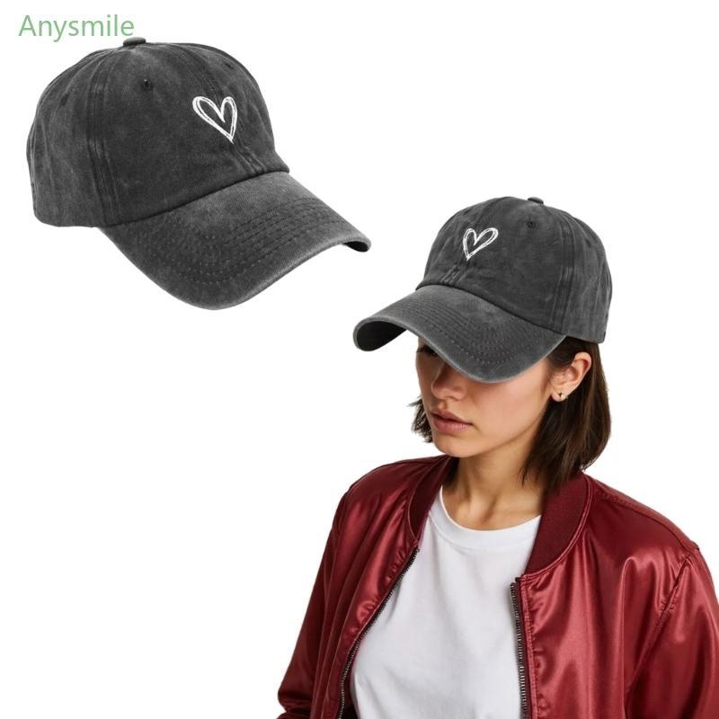 ANYS Bordado Chapéu Beisebol Coração Esporte Ajustável Unisex Esportes Ar Ídolo Outfit