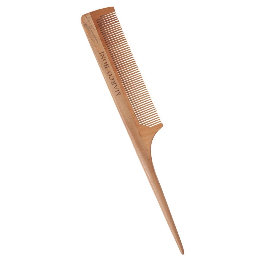 Pente de Madeira Wood Line Premium, Cabo Fino, 1205, Marco Boni, 1 Unidade