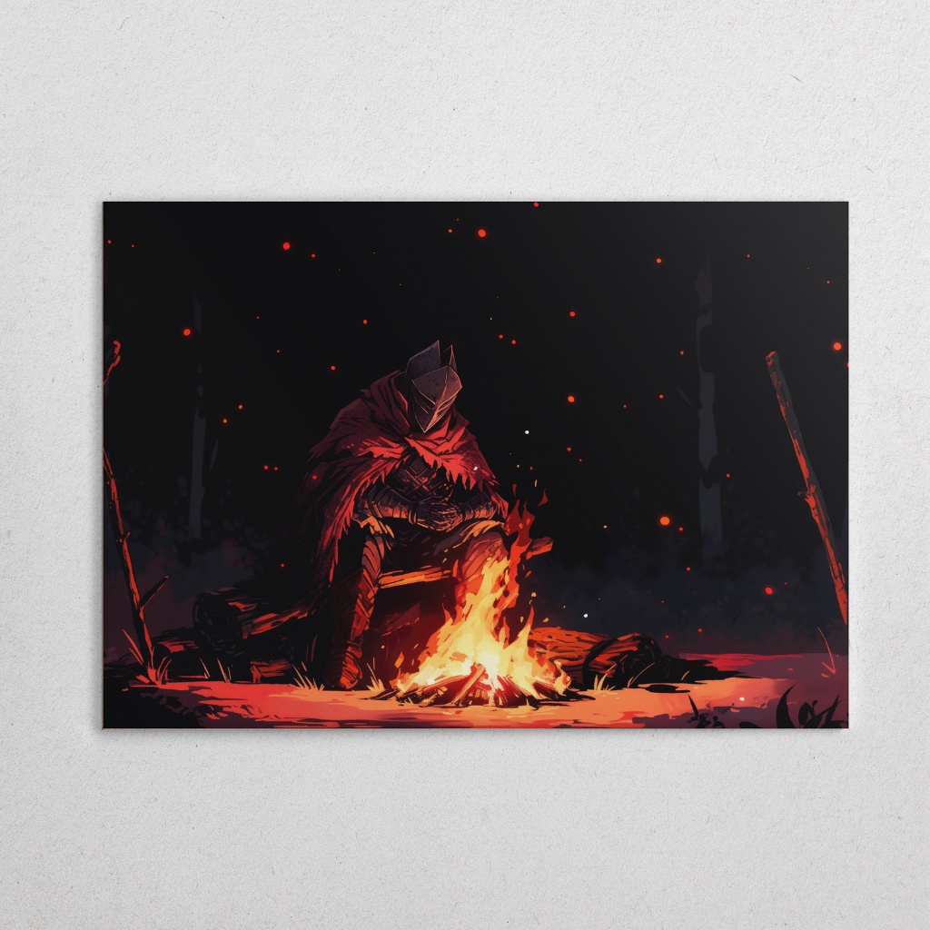Placa Decorativa MDF Grande Dark Souls Quadro Decoração & Parede
