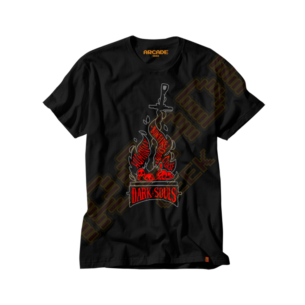 Camiseta Gamer Dark Souls Bonfire die dead Solaire Astora Eastus