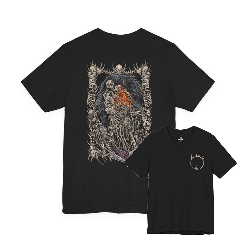Camiseta Masculina Feminina Estampa Skeleton Dark Souls T-shirt Unissex Gamer Streetwear Envio Imediato