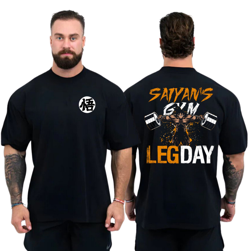 Camiseta Personagem Maromba Academia Goku Leg Day GYM Estampado 100% Algodão Envio Rápido/Imediato Polar.clothing.store