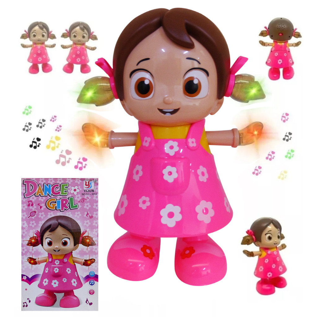 Brinquedo Boneca Dançarina Musical Dance Girl Com Luzes e Som Kawii.