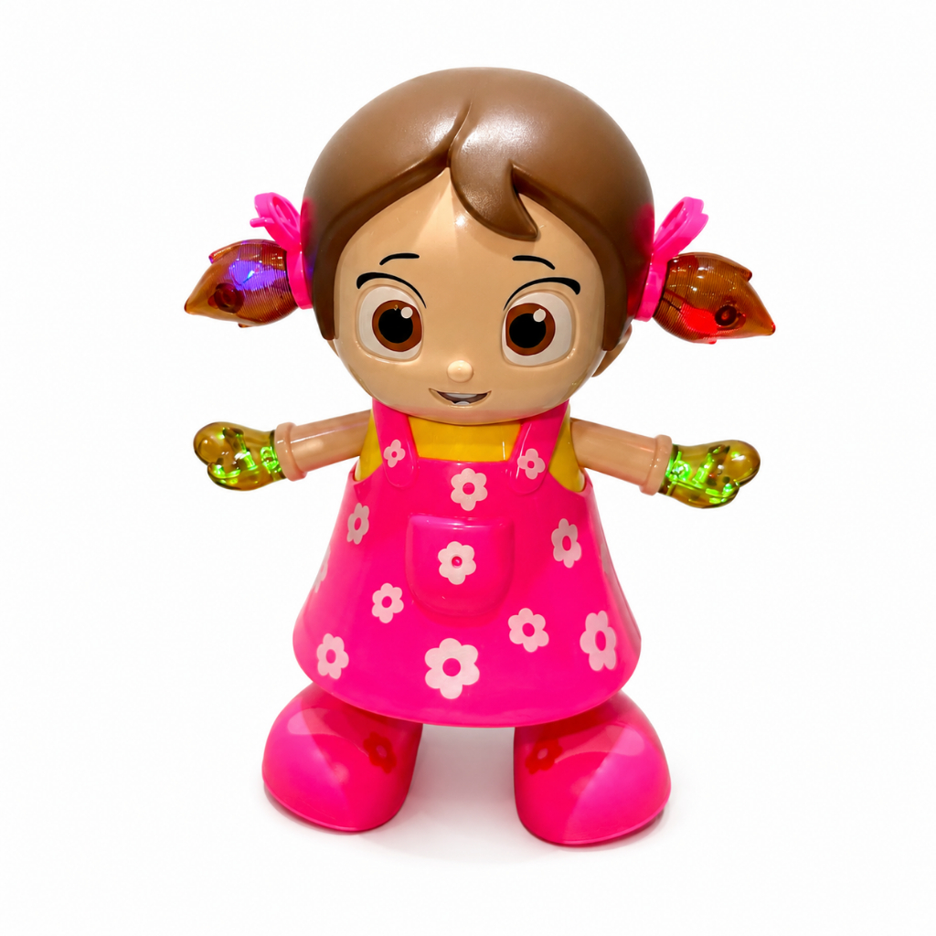 Boneca Fofa Dançante Musical com luz e som Dance Girl Brinquedo Infantil