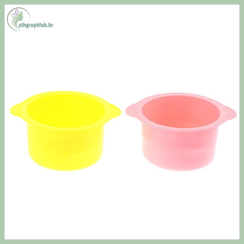 STHG Silicone Bowls Hair Removal Wax Warmer + Stirring Stick Non-Stick Pan Beauty BR