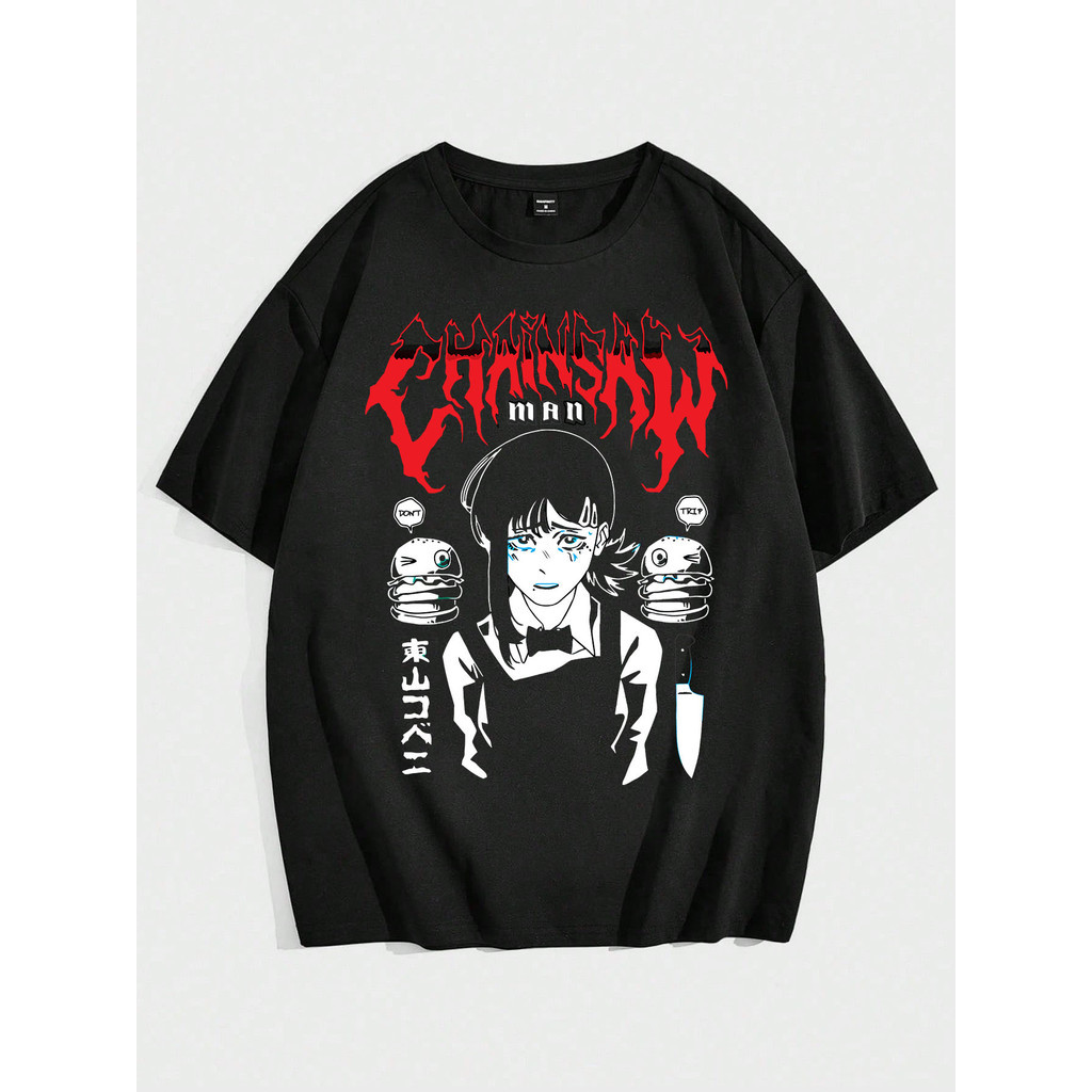 Camiseta Anime Chainsaw Man Kobeni Mangá Otaku - Camisa de Malha 100% Algodão - Envio Imediato - Polar Clothing Store