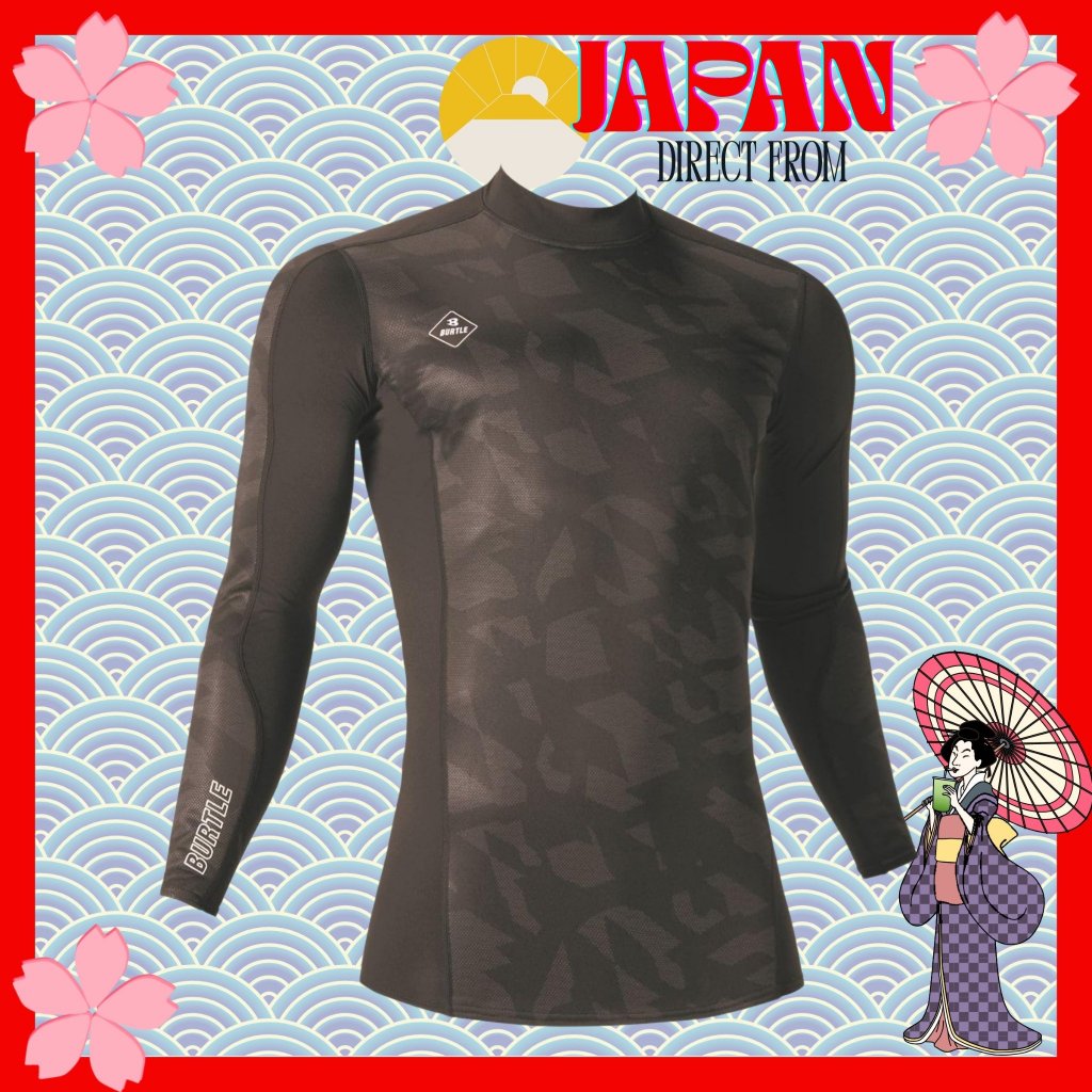 🇯🇵 Envio do Japão | BURTLE 4061 Camisa Térmica de Compressão (Outono/Inverno)