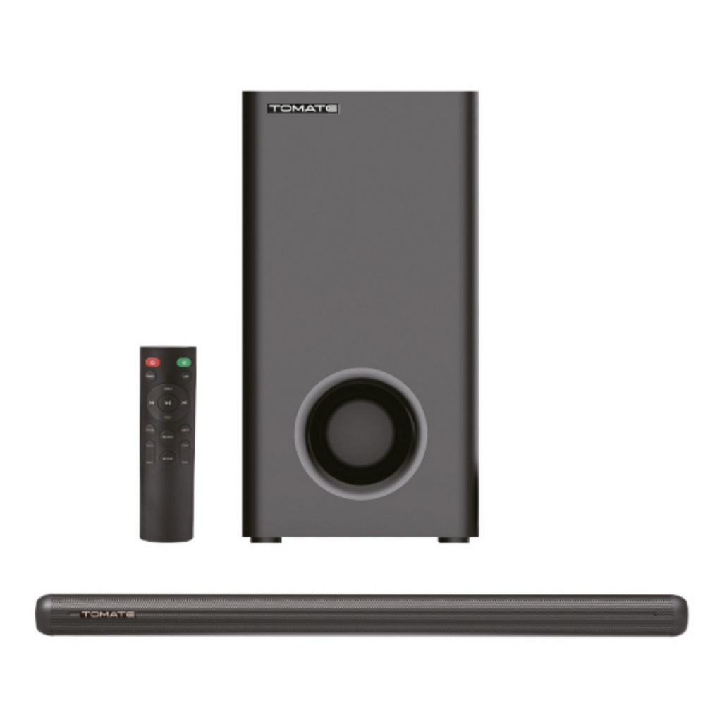Caixa de Som Soundbar com Subwoofer Tomate MTS-2037 Sistema 3.1 Bluetooth ARC AUX