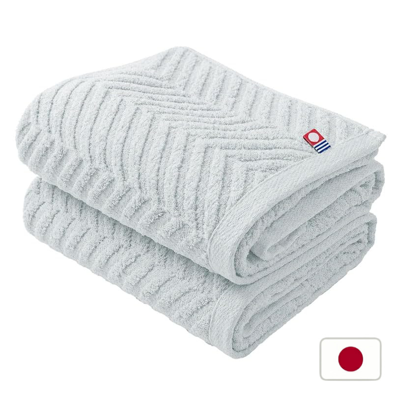 Imabari Cotton Towel Set - 100% Cotton Bath Towels, Lightweight, Quick-Dry, Highly Absorbent, Made in Japan, 2 or 3 Piec