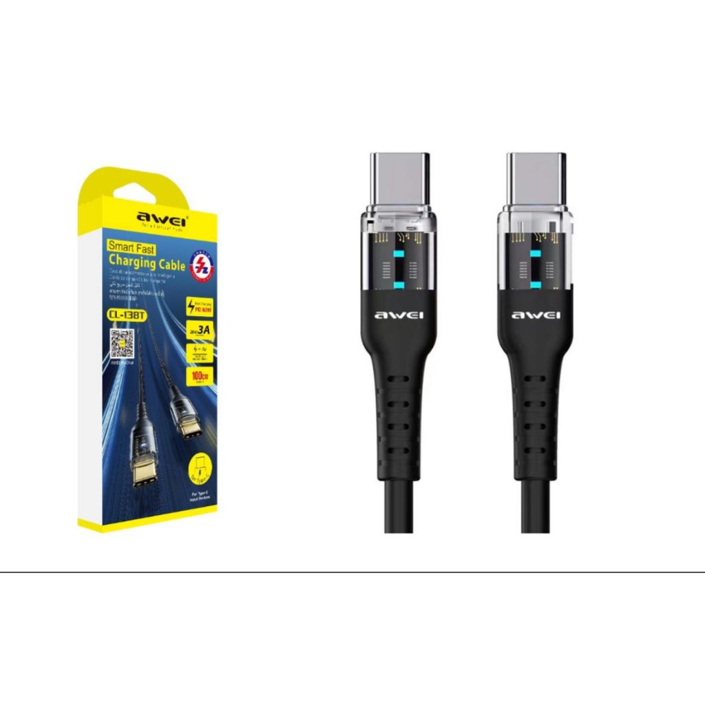 Cabo AWEI smart fast CL-138T / Cabo CL 126 4 em 1 carregamento rápido 60W multi entradas e fio trançado Awei