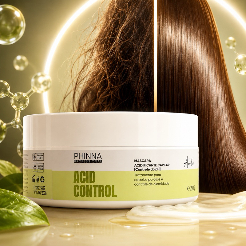 Mascara Acid Control Anti Porosidade e Acidificante Capilar 200G