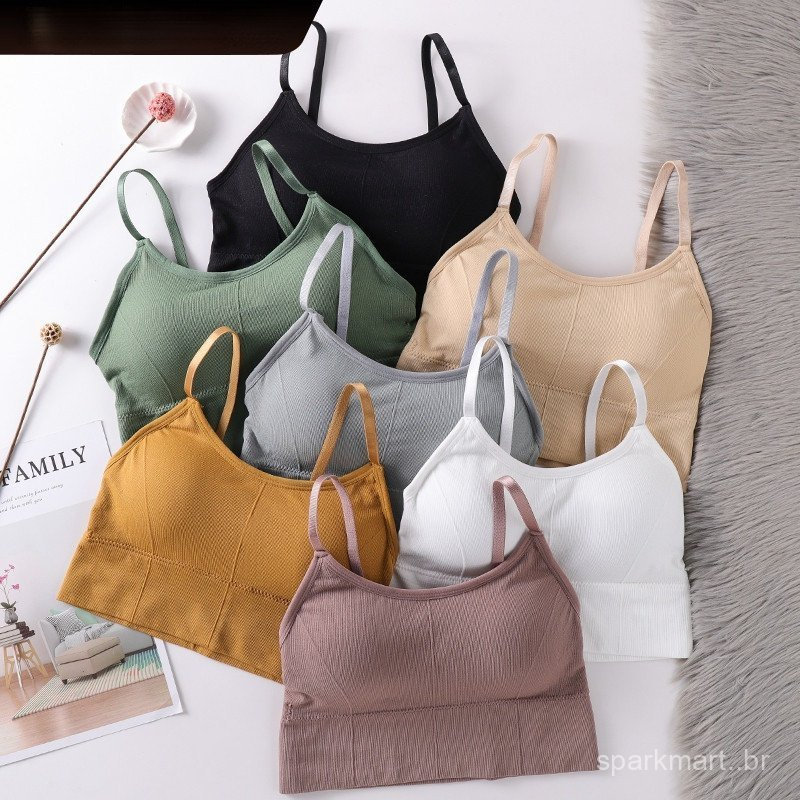 ZXYOUPING Sutiã Esportivo Feminino Costas Do Quick Dry Padded Gym Fitness Running Sport Brassiere Tops Push Up Bras Crop