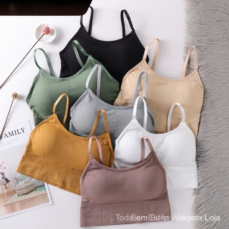 ZXYOUPING Sutiã Esportivo Feminino Costas Do Quick Dry Padded Gym Fitness Running Sport Brassiere Tops Push Up Bras Crop