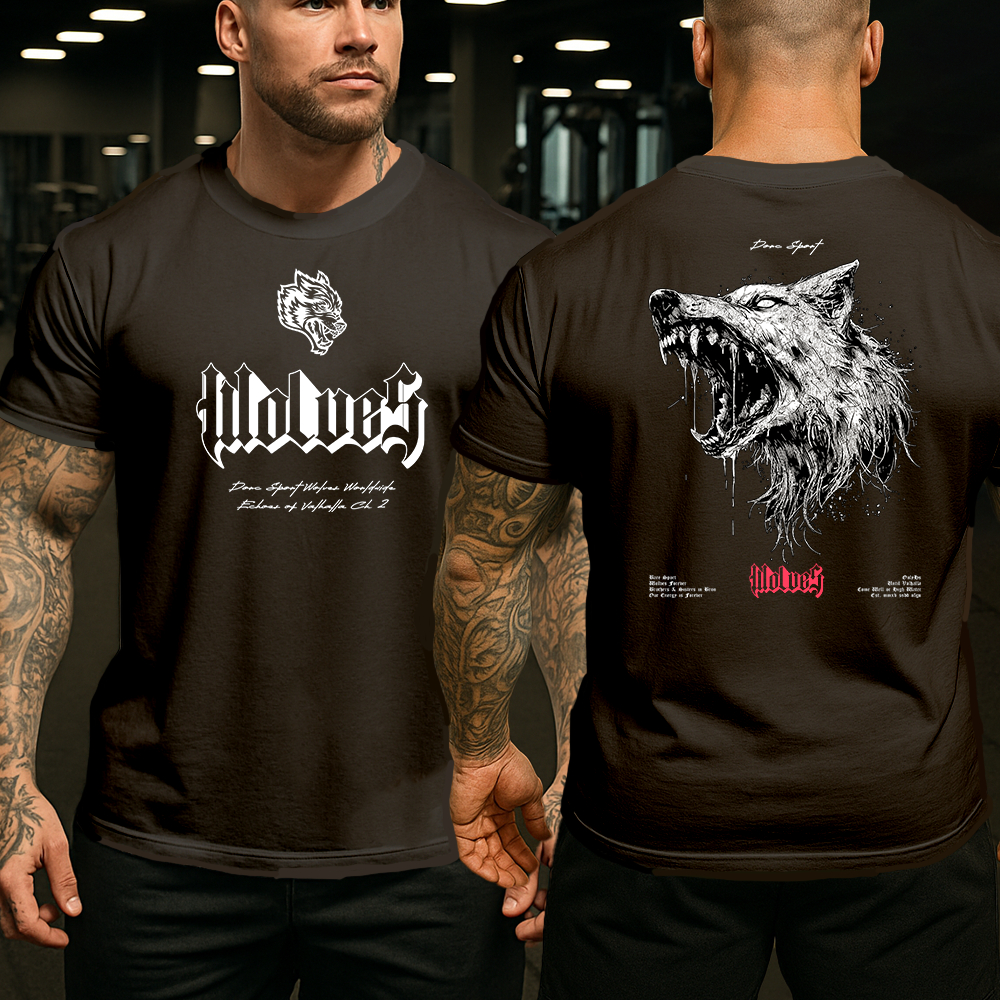 Camisa Camiseta Basica e Oversized Wolves Club lobo darc Sport streetwear estilosa gym em algodao unissex