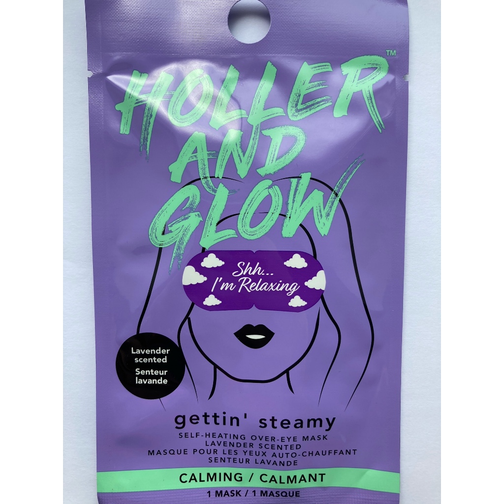 HOLLER E BRILHO - GETTIN STEAMY AUTO-AQUECIMENTO MÁSCARA PARA OS OLHOS