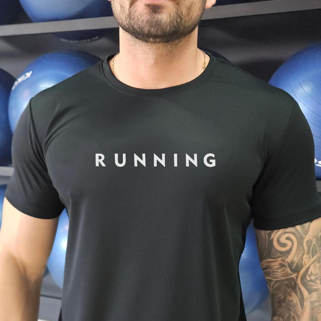 Camiseta Dry Fit RUNNING Estampa Exclusiva Academia Corrida Esportes