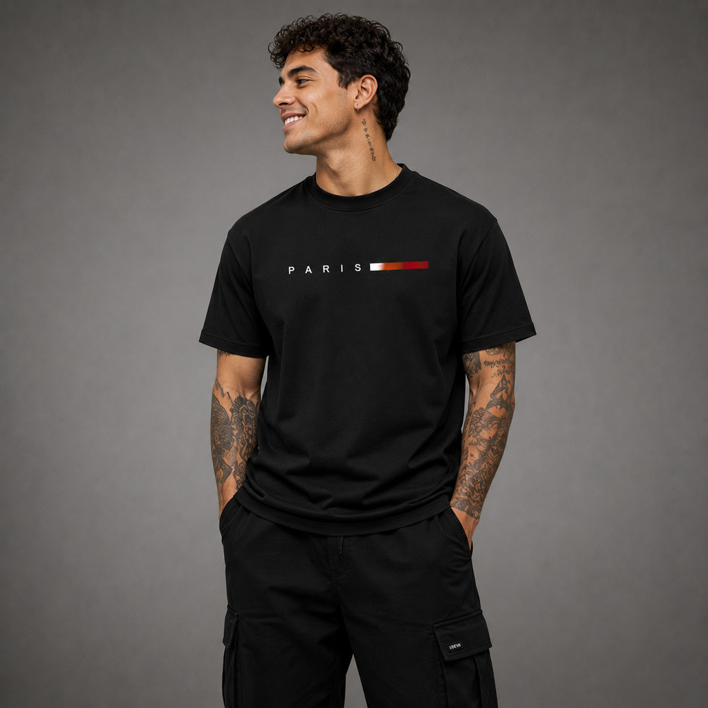 Camiseta Unissex Algodão Macio Outfit Moderno Urban Style Respirável Estilo Moda Versátil Tendência Street Casual Urban